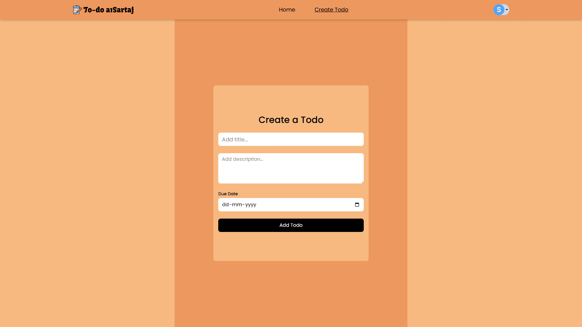Todo App (MERN Stack)